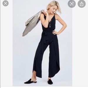 Octavia Slit Jumpsuit Black